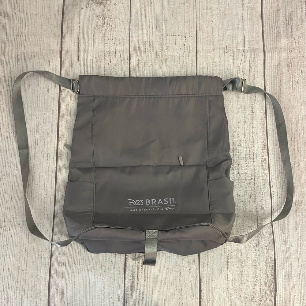 Disney D23 Brasil Collector’s Charcoal Grey Backpack With Multiple Pockets
